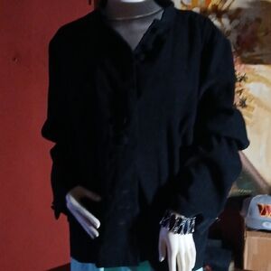 Dressbarn Men's Black Lightweight Jacket